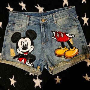 Mickey Mouse Demin Shorts